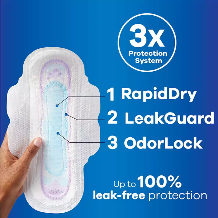 Always Ultra Thin Pads with Wings, Size 1 22 Ct – 12 Pack
