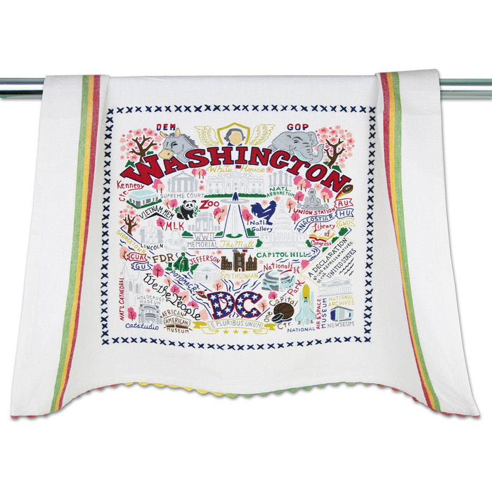 Catstudio- Washington DC Dish Towel - Pine & Moss
