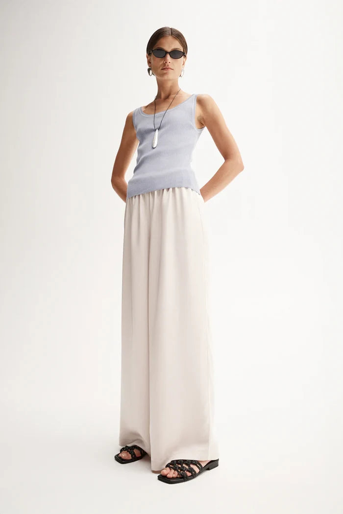 Coralie Knit Top in Dusty Blue by Elka Collective
