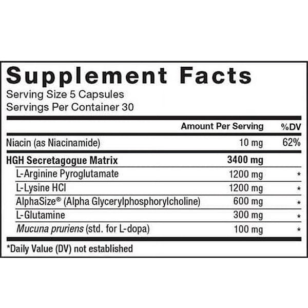 Force Factor Prime HGH Secretion Activator 150 Capsules