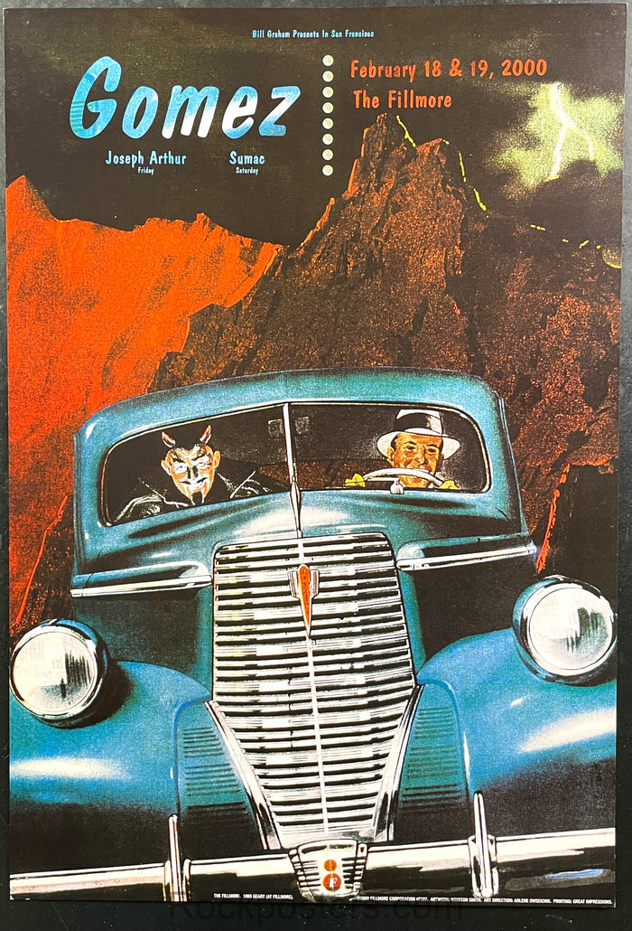 NF-397 - Gomez - Winston Smith - 2000 Poster - The Fillmore - Near Mint
