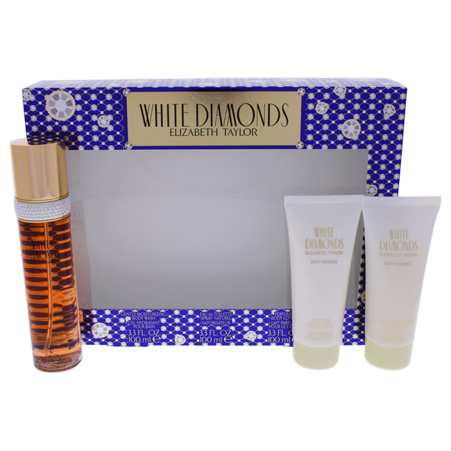 White Diamonds by Elizabeth Taylor for Women - 3 pc Gift Set