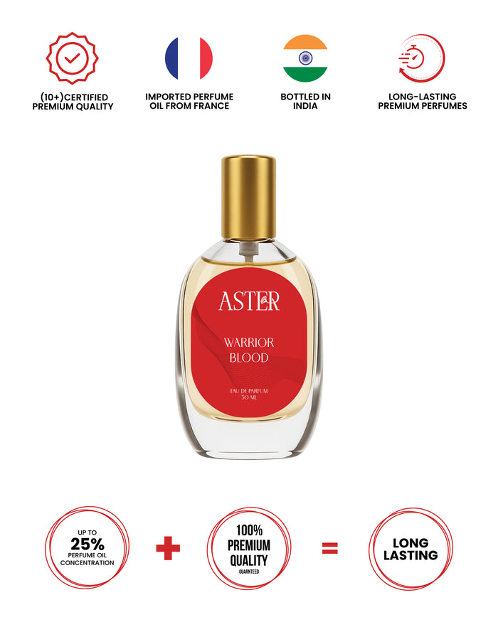 Bottle of 100% Organic Warrior Blood for Men 30ml