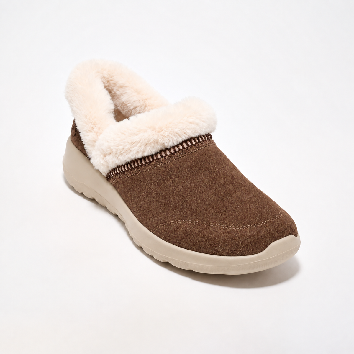 Women's Cozy Faux-Fur Lined Slip-On Walking Shoes