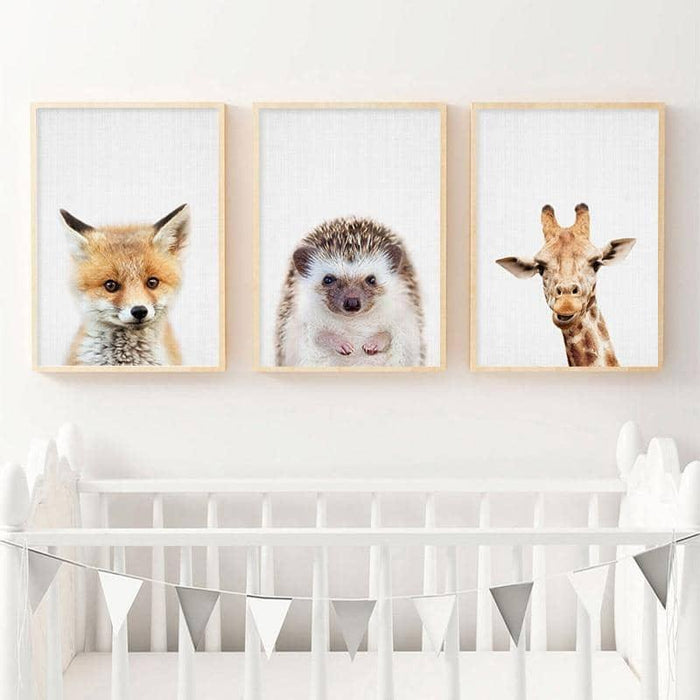 Animal Kingdom Delight: Playful Art for Kids' Rooms