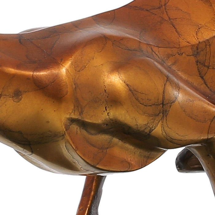 Artificial Bronze Leopard Modern Home Decor - Unique and Stylish Wildlife Touch