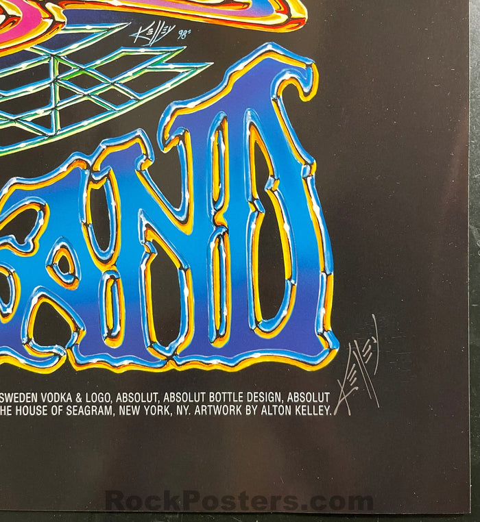 AUCTION - Absolut Vodka - Alton Kelley Double Signed - 1998 Promo Poster - Near Mint Minus - SF Rock Posters & Collectibles