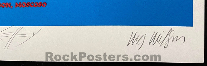 AUCTION - Artist Rights Today -  Jerry Garcia - Wilson, Kelley, Mouse, Moscoso SIGNED - 1989 Poster - Near Mint - SF Rock Posters & Collectibles