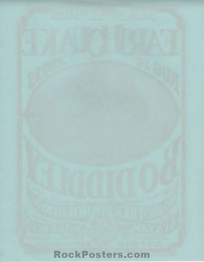 AUCTION - FD-21 - Bo Diddley - Mouse Signed - 1966 Handbill - Avalon Ballroom - Near MInt Minus