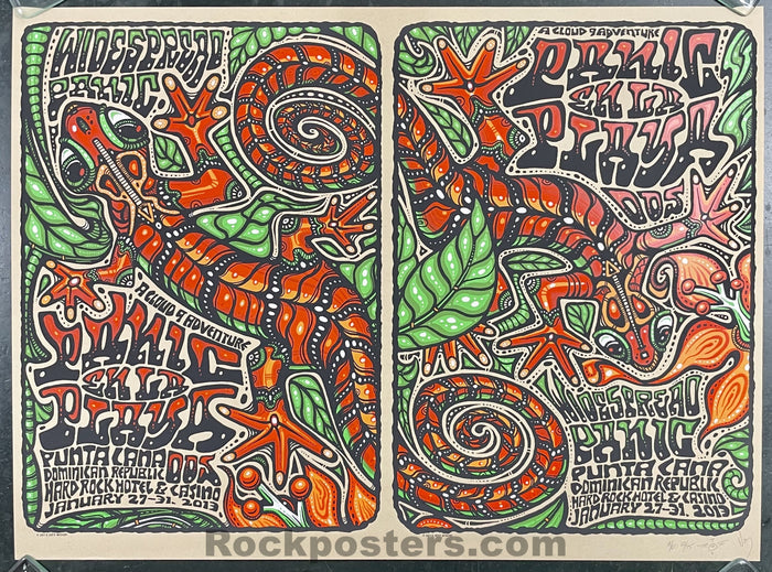 AUCTION - Widespread Panic - Punta Cana Dos '13 - Jeff Wood - Uncut Artist Edition - Mint