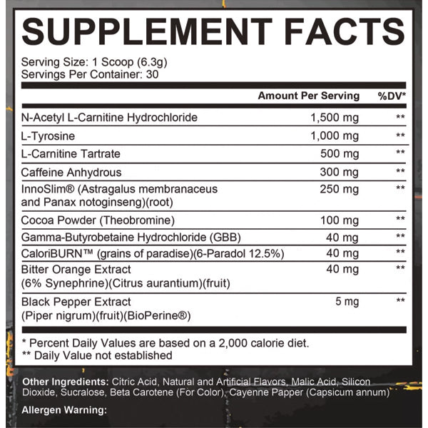 Axe & Sledge 212º Thermo 30 Servings