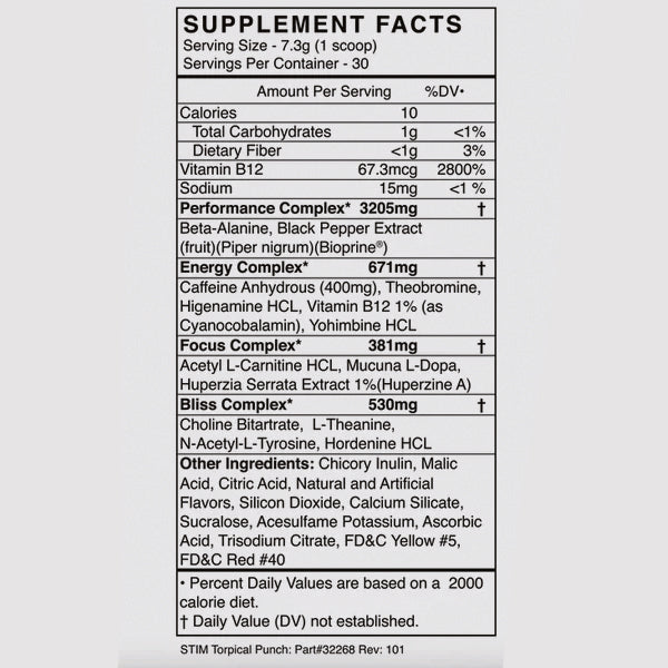 Blackmarket Labs Stim Preworkout 30 Servings