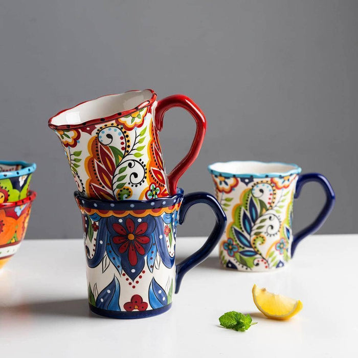 Bohemian Water Mug Set - Artistic and Stylish Dining Collection