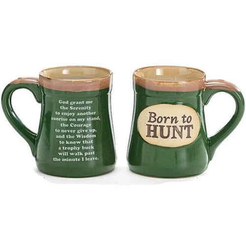 Born to Hunt 18 oz. Coffee Mug with Hunter's Serenity Prayer