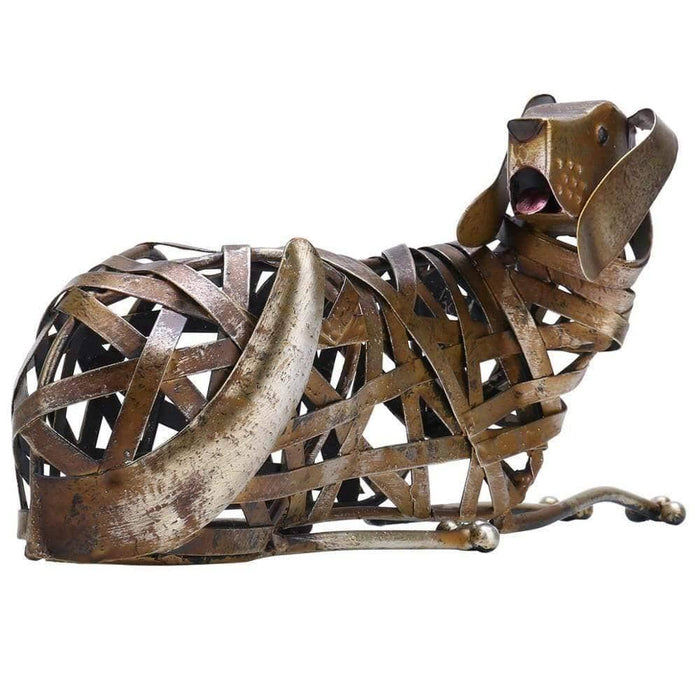 Braided Dog Sculpture - Modern & Unique Home Decor