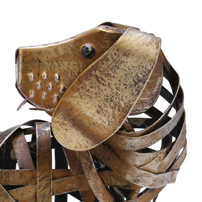 Braided Dog Sculpture - Modern & Unique Home Decor
