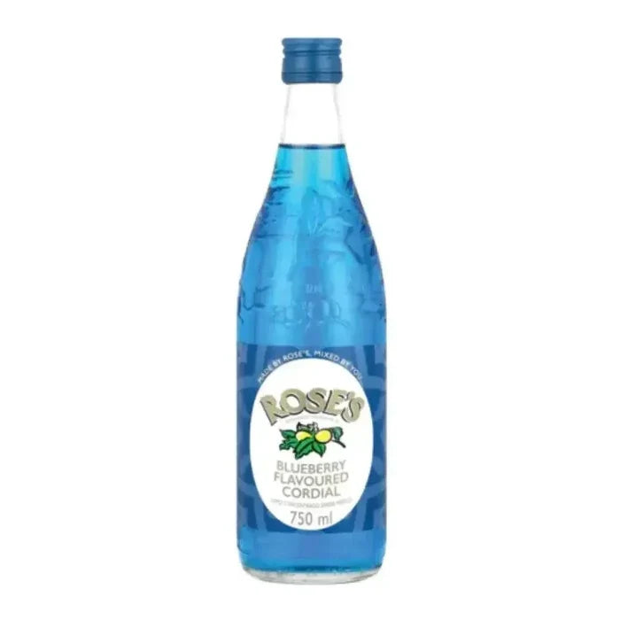 Brookes Roses Cordial Blueberry 750ml bottle with antioxidant-rich blueberry concentrate
