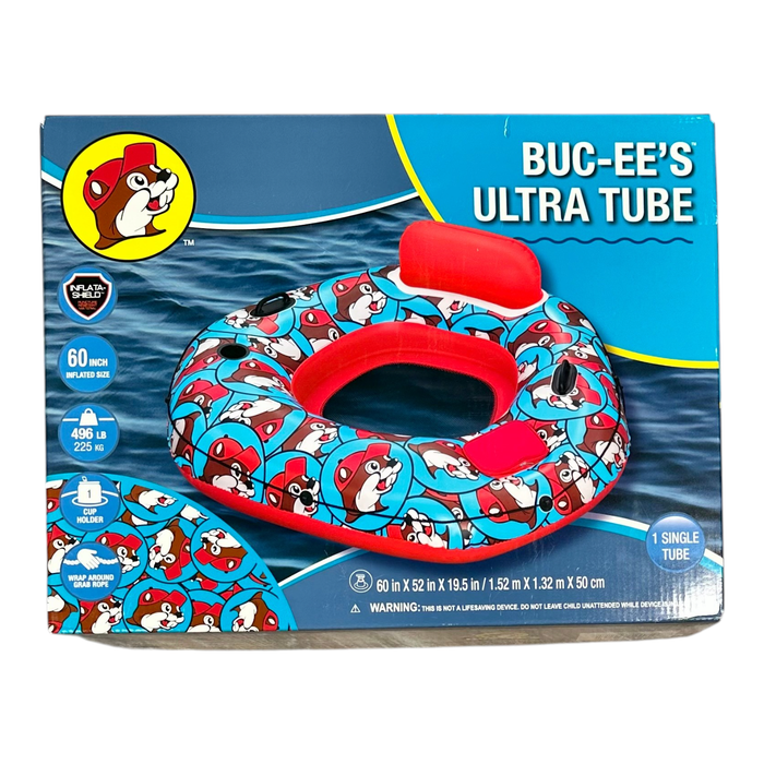 Buc-ee's multicolor inflatable tube - 60 inches in size