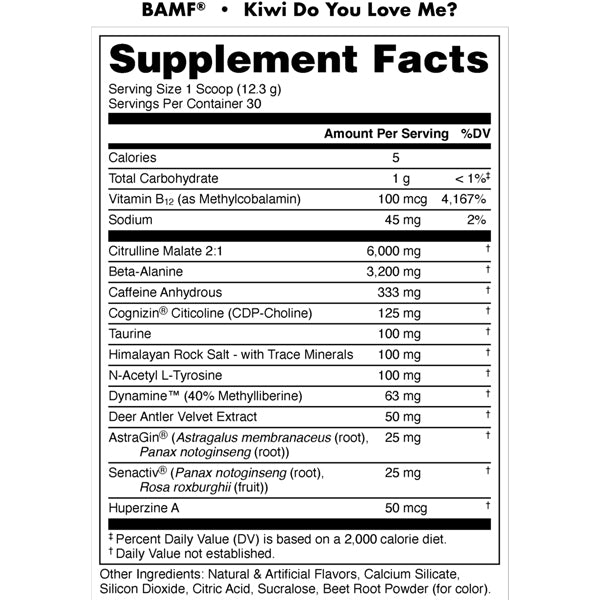 Bucked Up BAMF Pre-Workout 30 Servings