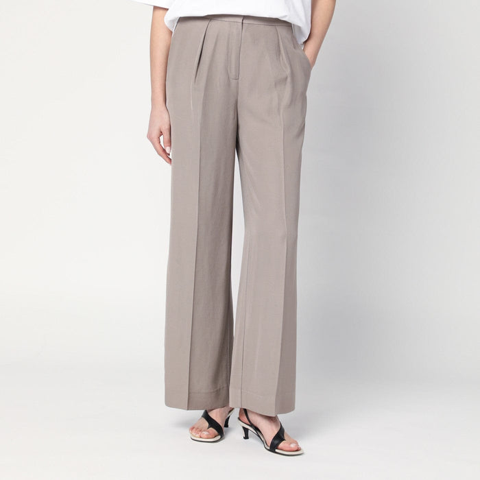 Pants Calvin Klein - Ash grey trousers in linen blend Brand