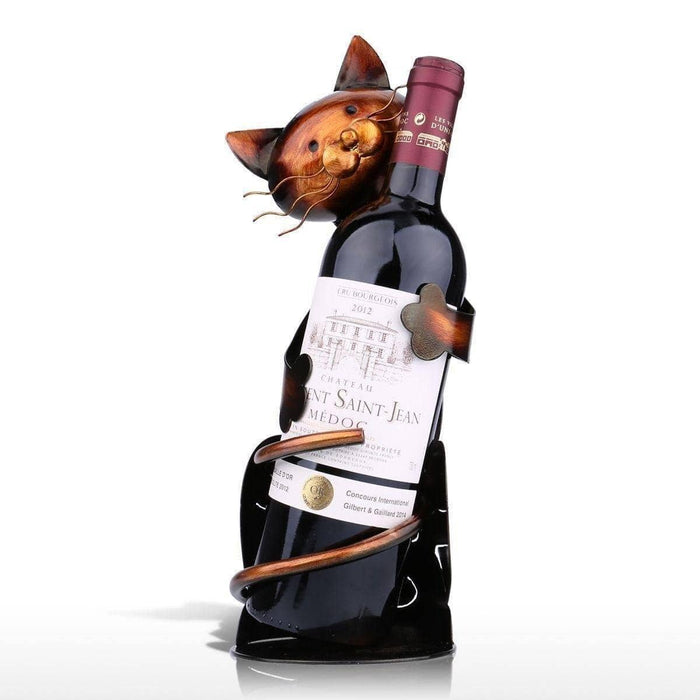 Cat Hug Wine Bottle Holder Rack - Cozy Up with Your Favorite Wine