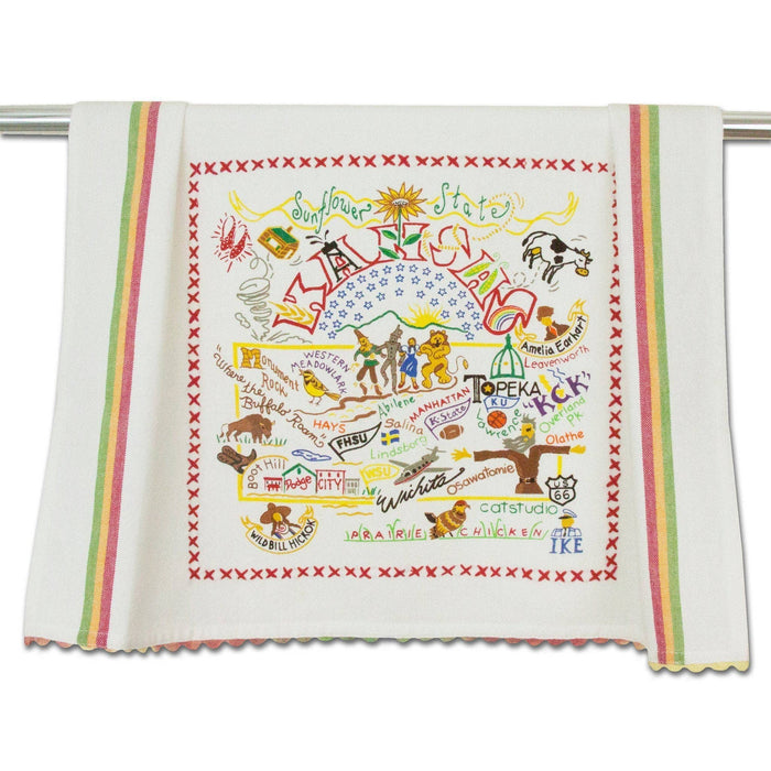 Catstudio- Kansas Dish Towel - Pine & Moss