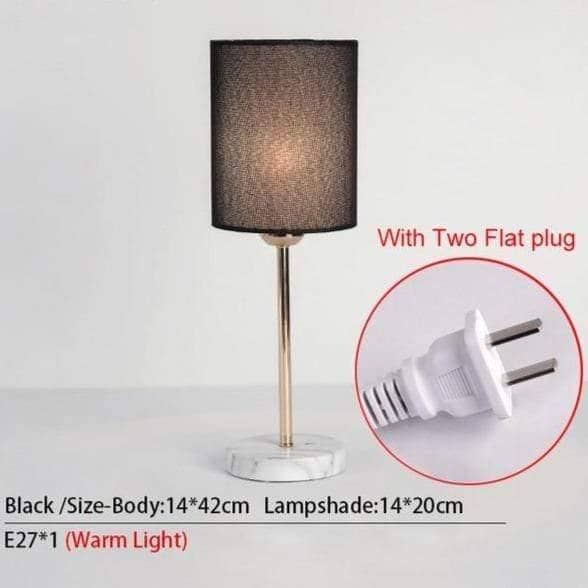 Cloth Lampshade Side Table Lamp - Cozy & Soft Lighting for Your Space