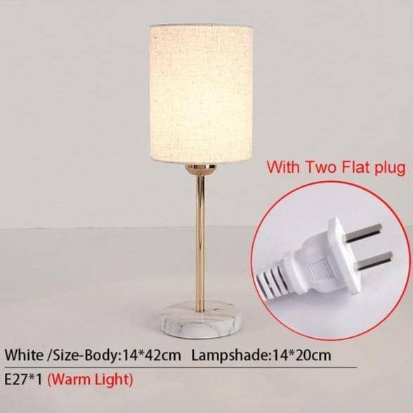 Cloth Lampshade Side Table Lamp - Cozy & Soft Lighting for Your Space
