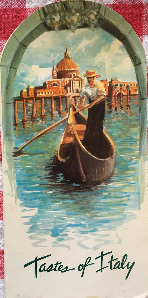 (Cocktail Menu)  Tastes of Italy, The Olive Garden.  [1987].
