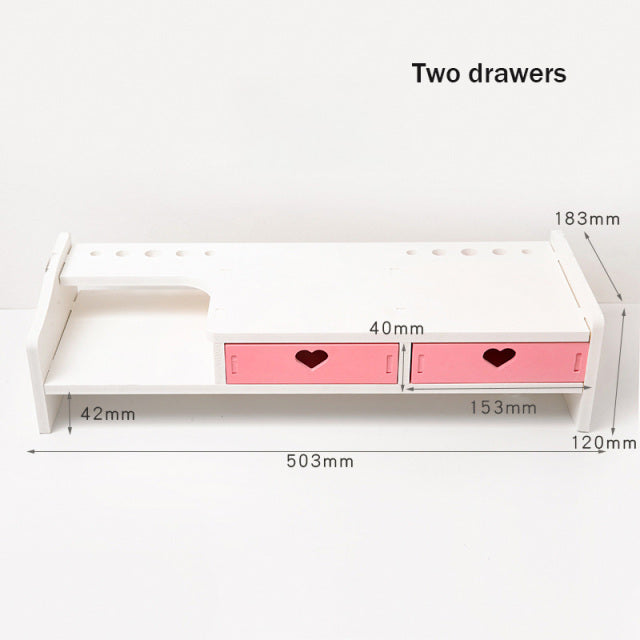 Pink with 2 Drawers