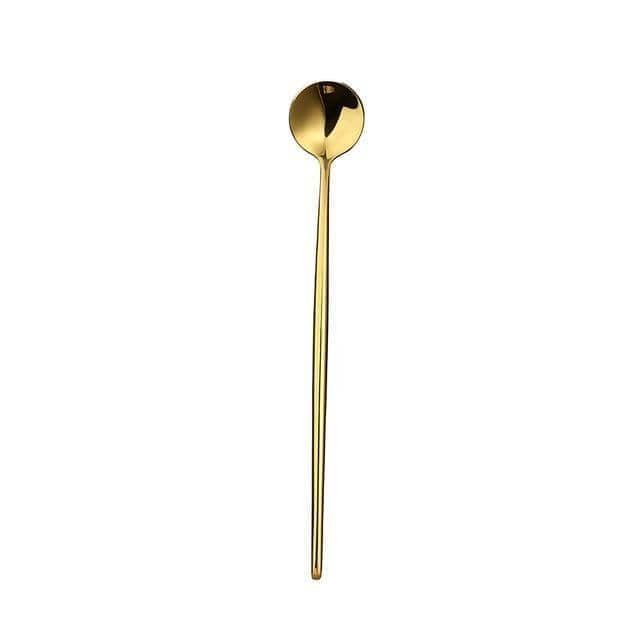 Elegant Gold Vibrant Cutlery Set: Chic and Stylish Dining Collection