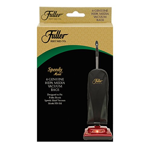 Fuller Brush Paper Bags, Speedy Maid FB-FBSM HEPA 6 Pk OEM Part FFH-6
