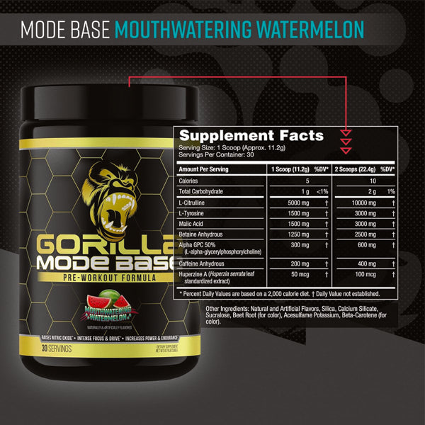 Gorilla Mind Gorilla Base Pre-Workout 30 Servings