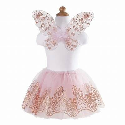 Great Pretenders Rose Gold Wings & Tutu 4-6