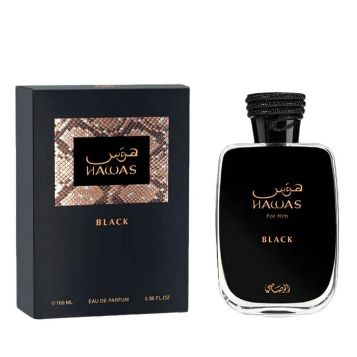 Hawas Black by Rasasi for Men 3.4 oz EDP Spray