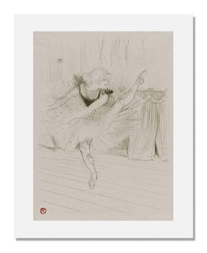 MFA Prints archival replica print of Henri de Toulouse-Lautrec, Miss Ida Heath, English Dancer from the Museum of Fine Arts, Boston collection.