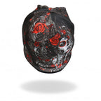 Hot Leathers Sublimated Sugar Woman w/ Roses Beanie 3D Art