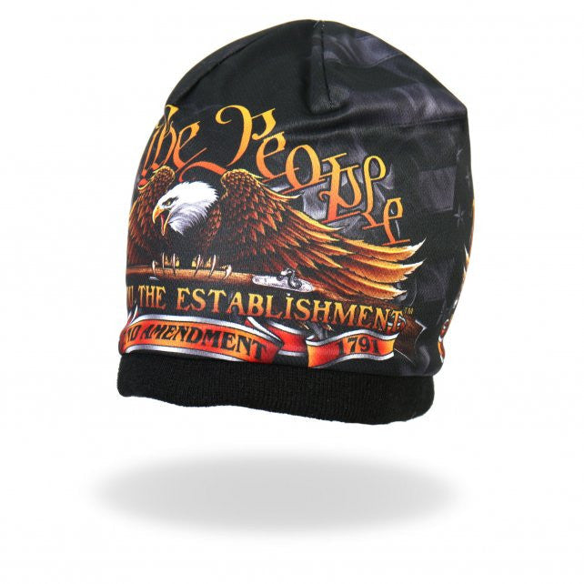 Hot Leathers Sublimated We The People Eagle Beanie 3D Art