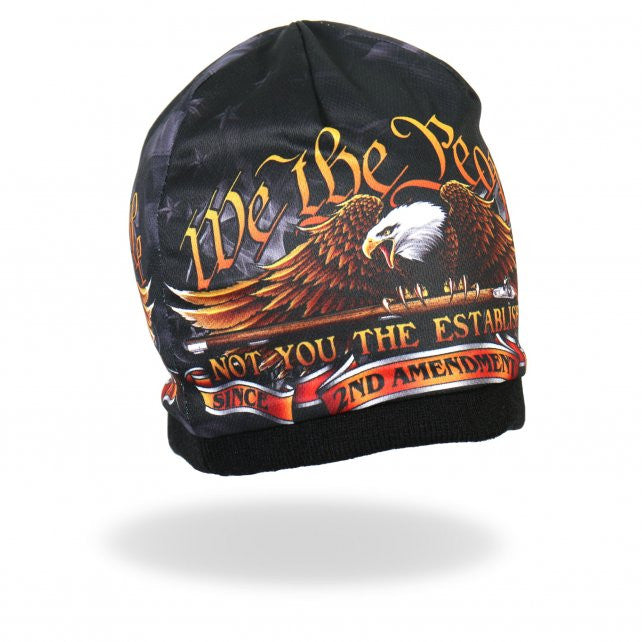 Hot Leathers Sublimated We The People Eagle Beanie 3D Art