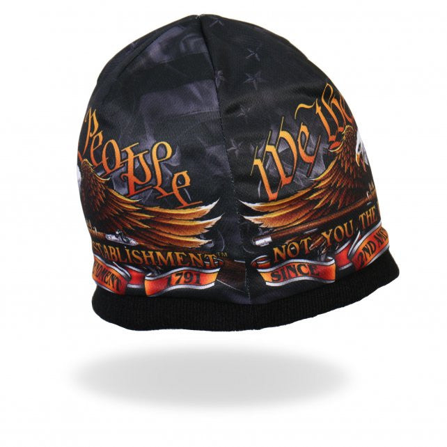 Hot Leathers Sublimated We The People Eagle Beanie 3D Art