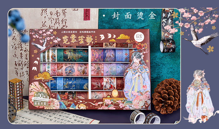 Japanese Divine Washi Tape Set (100pcs) - Original Kawaii Pen