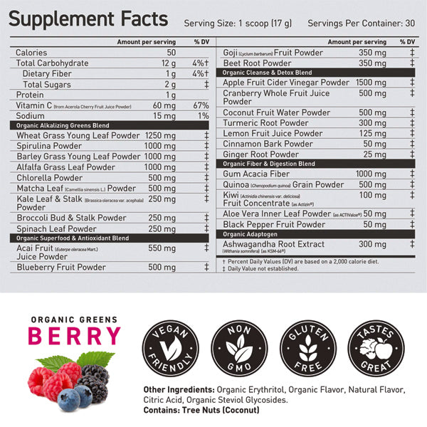 Kaged Outlive 100 Organic Superfood Greens
