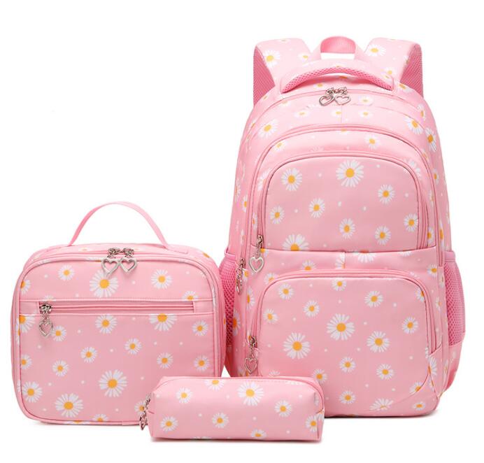 Kawaii Daisy Waterproof Backpack Sets (4 colors)