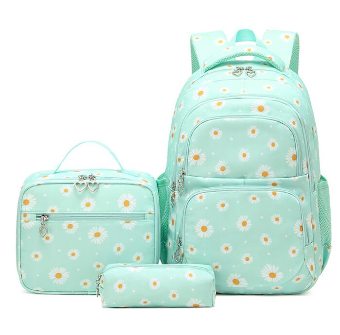 Kawaii Daisy Waterproof Backpack Sets (4 colors)