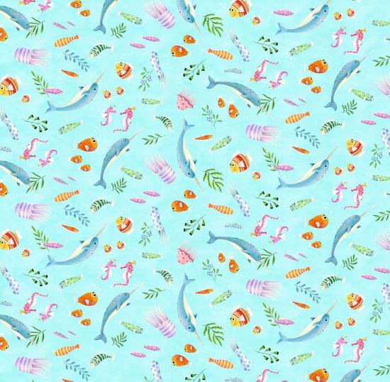 Little Mermaids Fabric by Elizabeth Studio – The Quilt Place