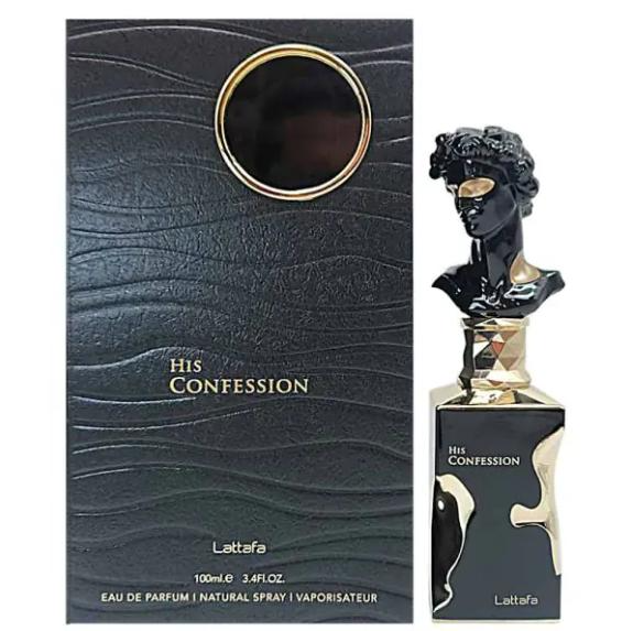 Lattafa Perfumes | His Confession | Men's Fragrance | 3.4 oz (100ml) | Amber - Warm & Spicy - Vanilla