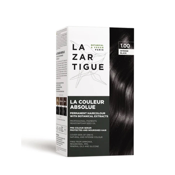 Lazartigue Haircolour - LA COULEUR ABSOLUE 1.00 INTENSE BLACK