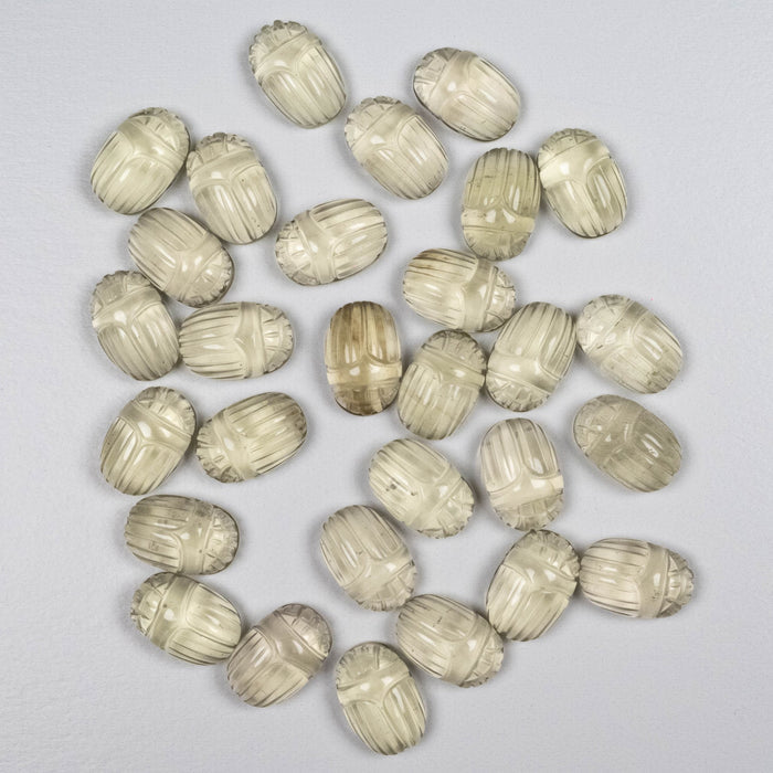 Libyan Desert Glass Scarab Gemstone Carving 15x10mm - InnerVision Crystals