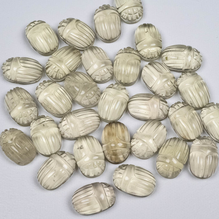 Libyan Desert Glass Scarab Gemstone Carving 15x10mm - InnerVision Crystals