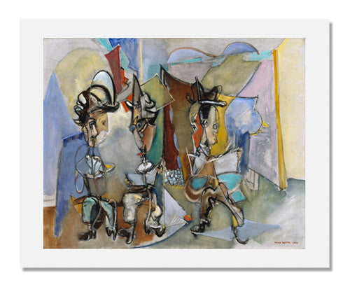 MFA Prints archival replica print of Max Weber, Three Literary Gentlemen from the Museum of Fine Arts, Boston collection.